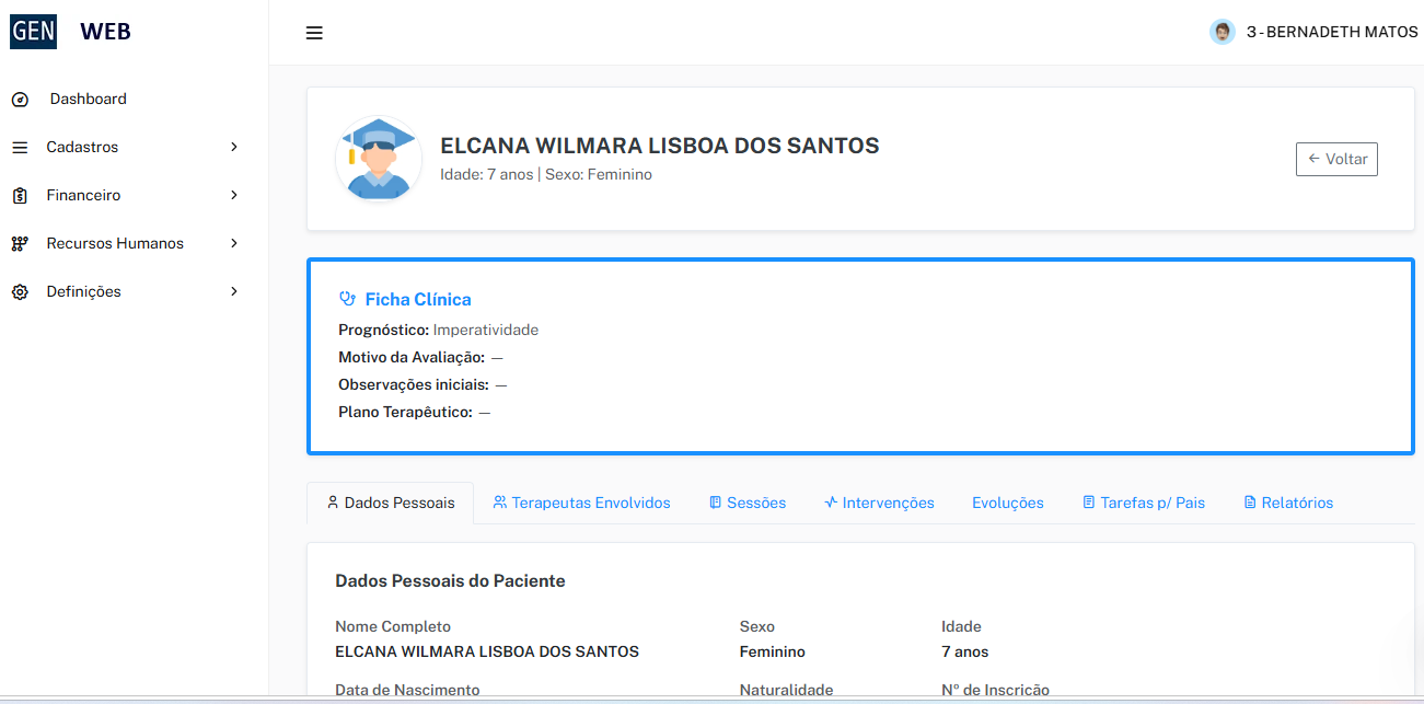 Sistema de Gestão Dentária